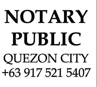Notary Public in Quezon City, Philippines