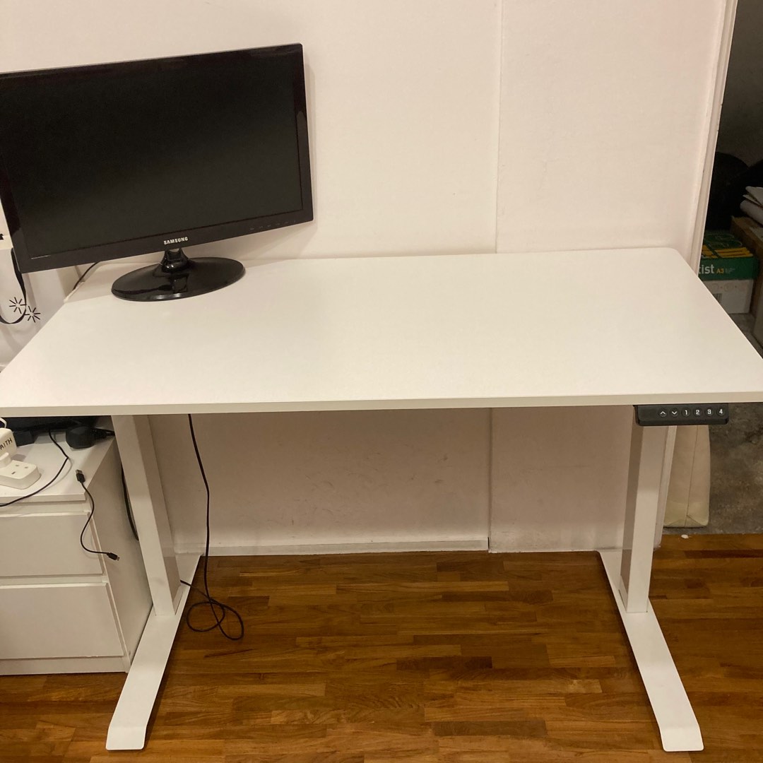 [OFFICE MOVING SALE]Electric Adjustable Desk and Samsung Monitor ...