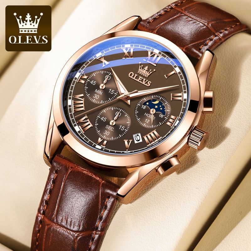 Casual leather watch store