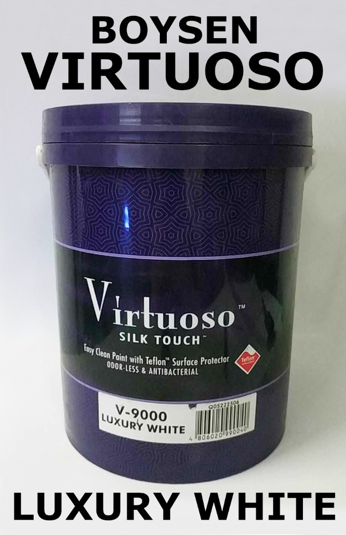 ORIGINAL BOYSEN VIRTUOSO SILK TOUCH V9000 LUXURY WHITE ODORLESS ANTI