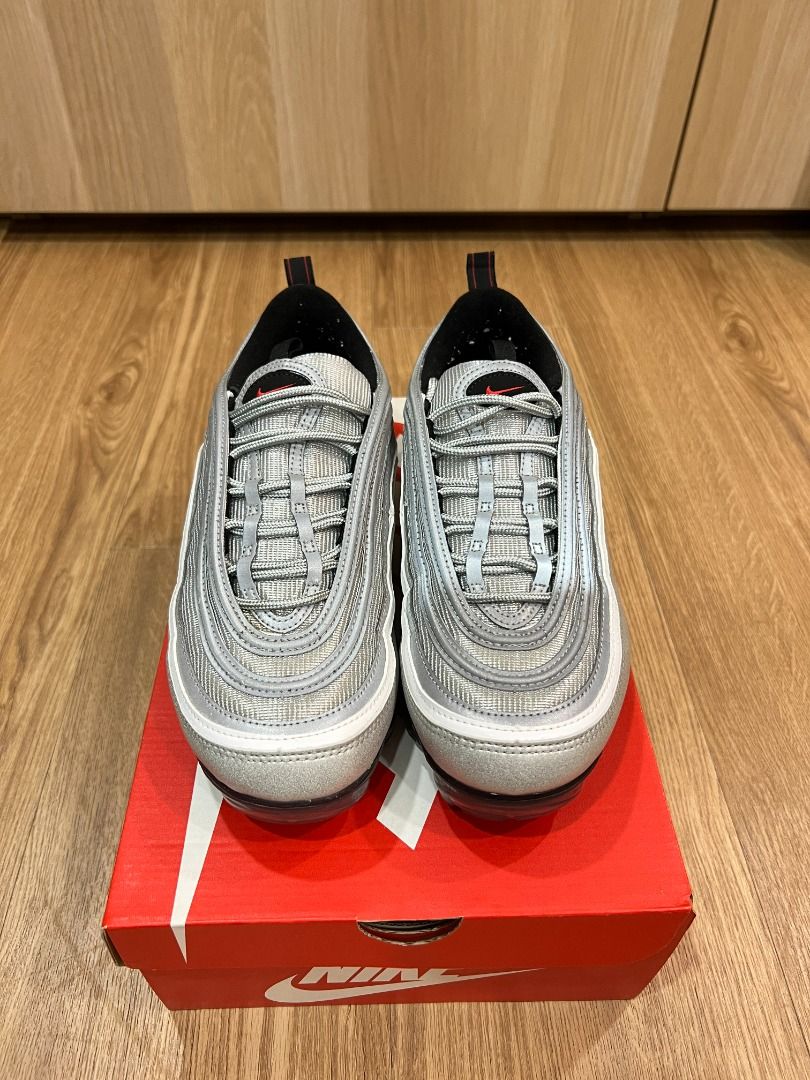 ORIGINAL NIKE AIR VAPORMAX 97 SILVER GRAY RUNNING SHOE SNEAKER