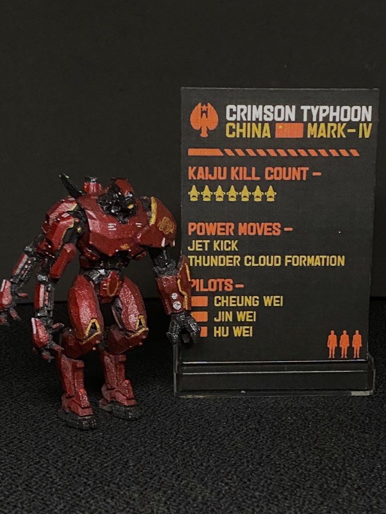 Pacific Rim Mini Raging Toy Pacific Rim Mini figure Display #5 Crimson Typhoon, Hobbies & Toys ...