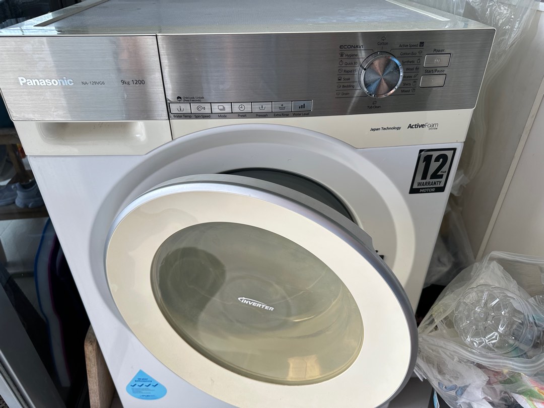 Panasonic front load washing machine, TV & Home Appliances, Washing