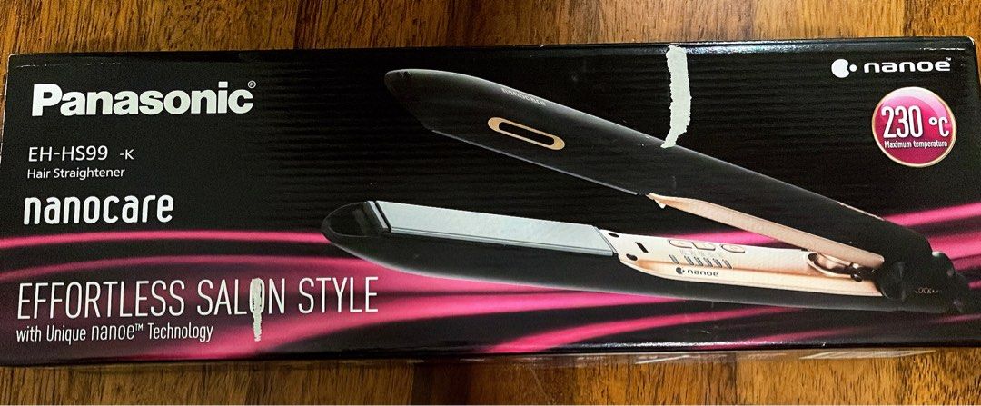 Panasonic nanocare deals hair straightener