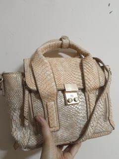 Phillip lim ala preloved ball kawat unik tas ular emboss