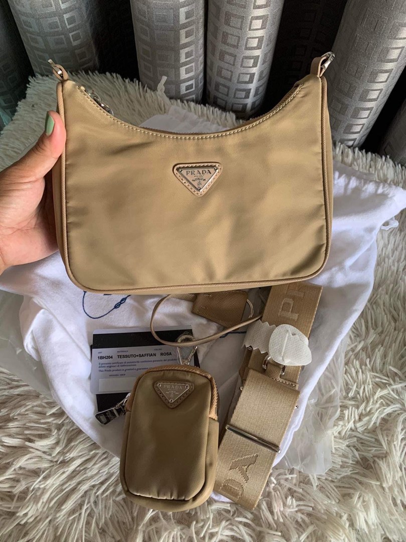 Prada nylon bag dimensions cheap