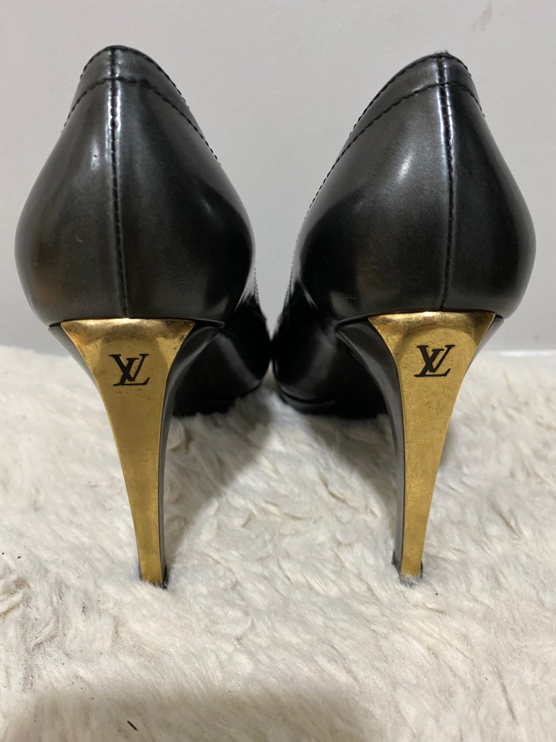 Gold louis vuitton heels online