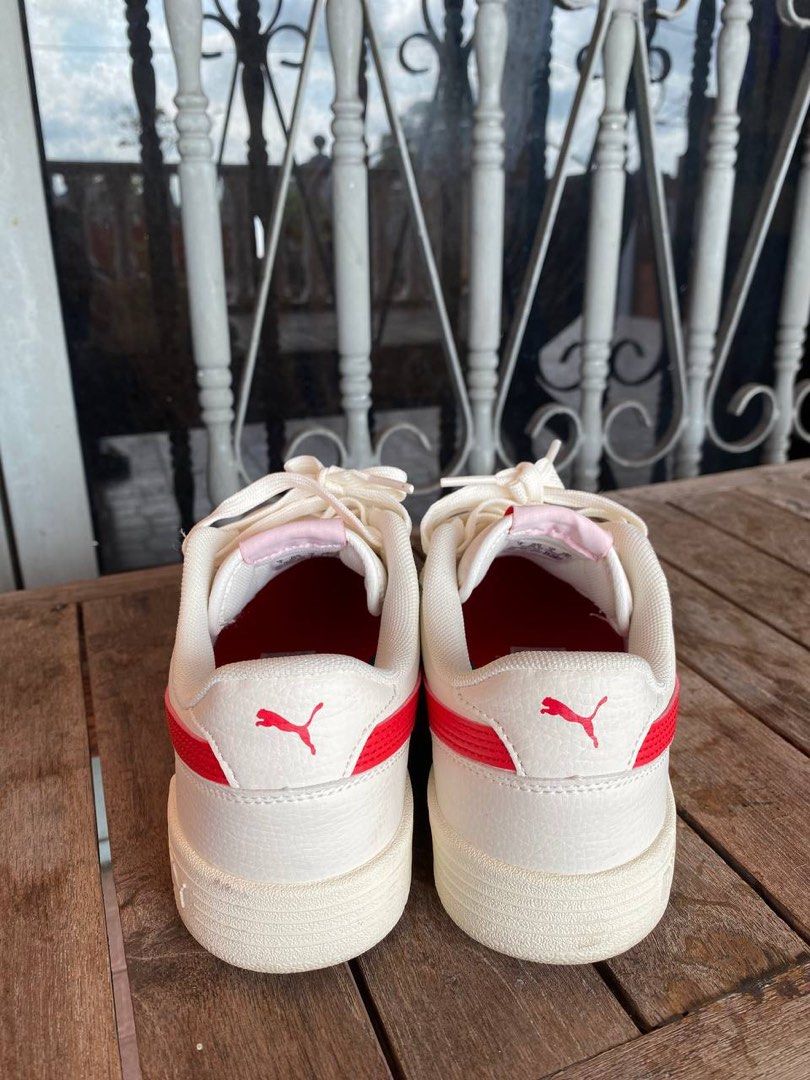 Puma white 2025 with red stripe
