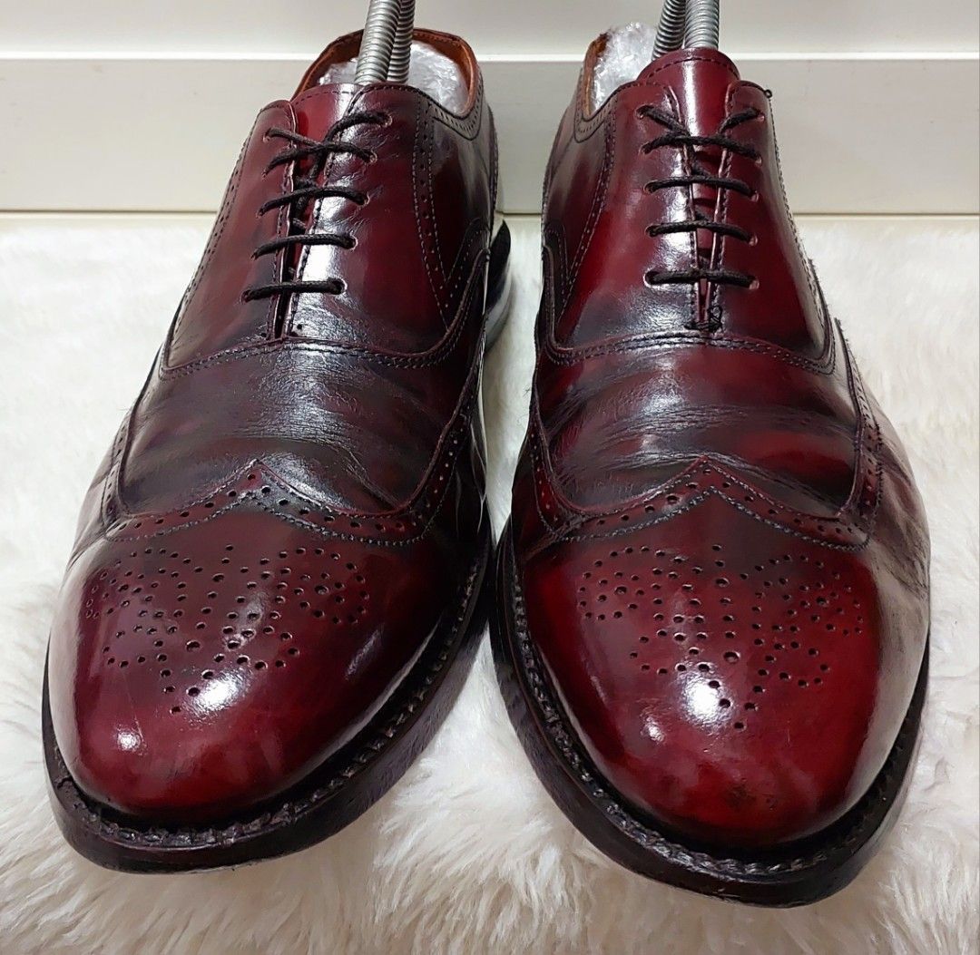 Bostonian burgundy leather dress shoes deals