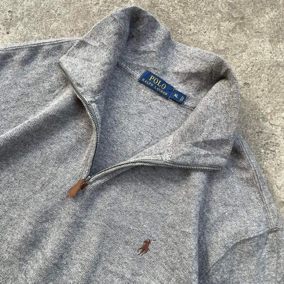 Ralph Lauren gray Quarter zip GOLD TAG selling for a cause