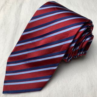 Red Blue Stripes Necktie