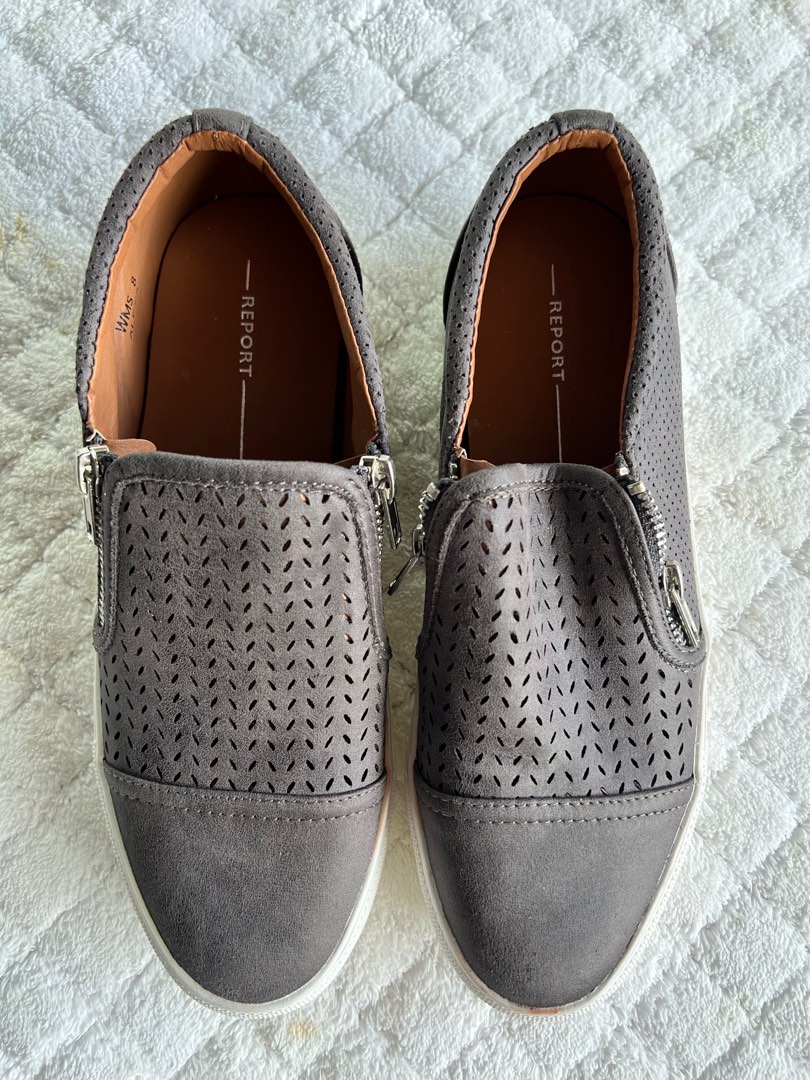 Report Grey Slip Ons for Women Women s Fashion Footwear Sneakers on Carousell