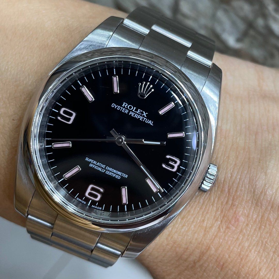 Rolex 116000 oyster perpetual pink 369 watch ONLY Carousell