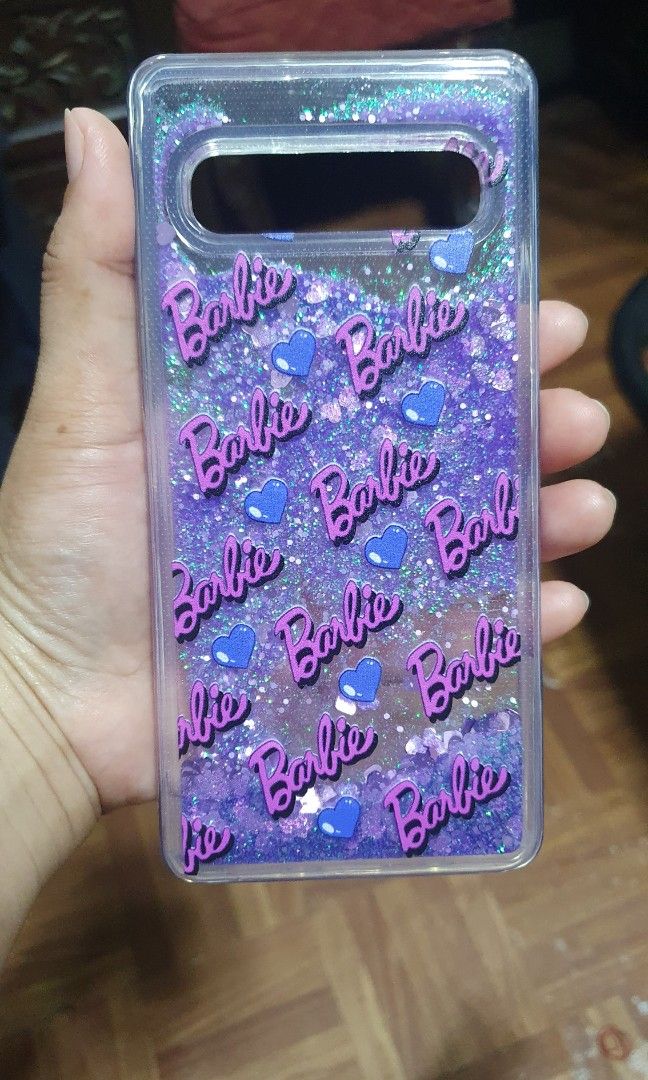 S10 5g Barbie glitter case (Category: Cases & Sleeves) located in Taguig. Submitted by ldmagno (Listing ID 1254928654, Image 3). Description: cute purple Barbie glitter case for samsunh S10 5g😊🥰.