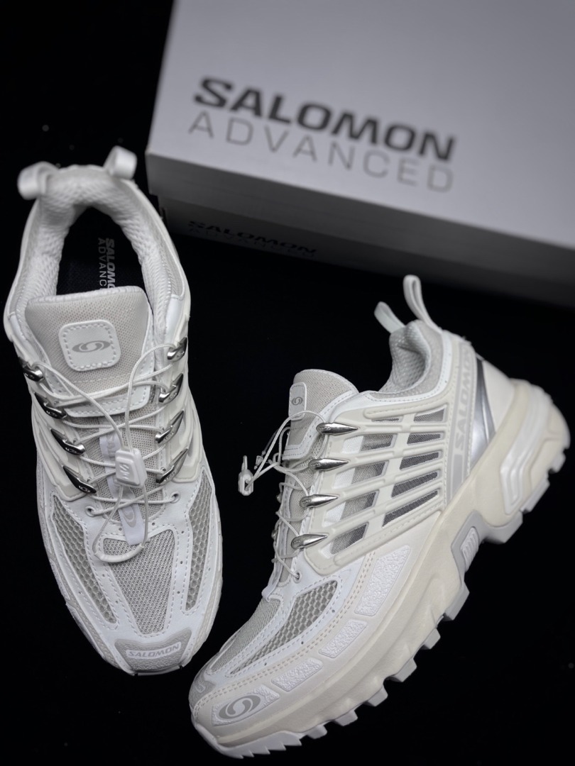 Salomon ACS Pro Advanced 機能減震耐磨低幫戶外功能鞋男女同款白色