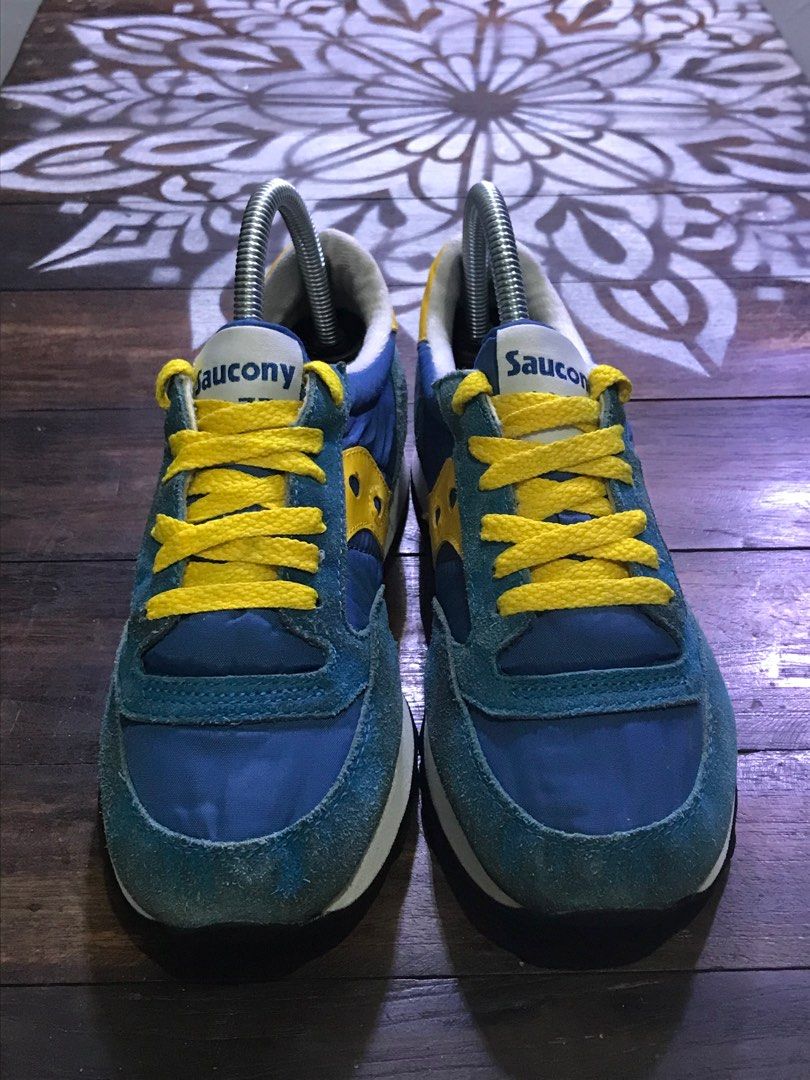Saucony jazz blue shop yellow