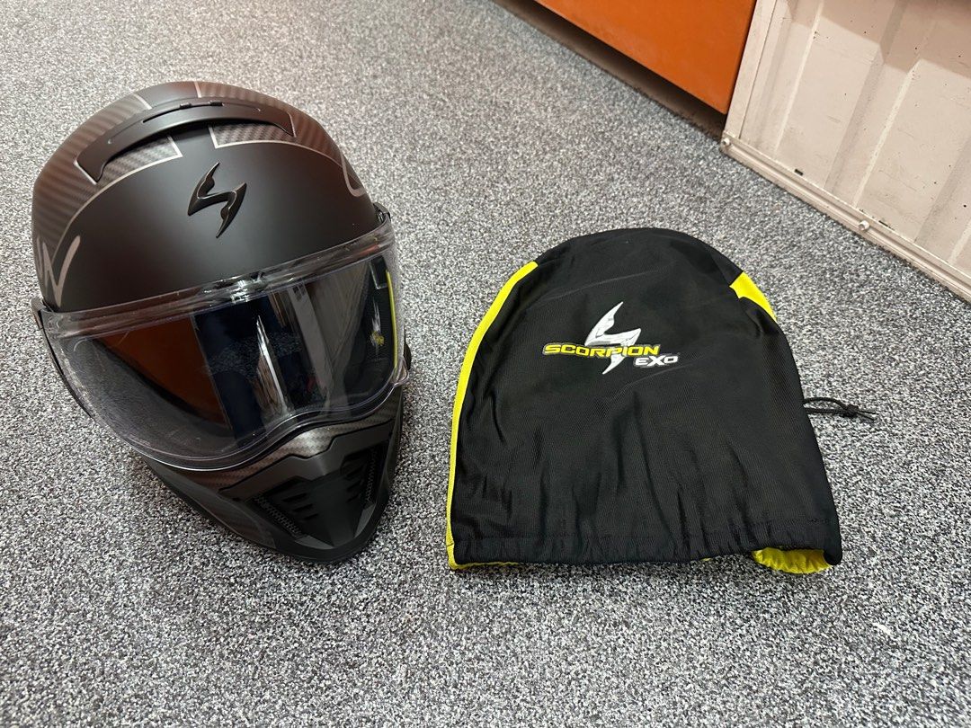 Scorpion EXO HX1 TAKTIC Full Face Helmet Sz Medium fitted with