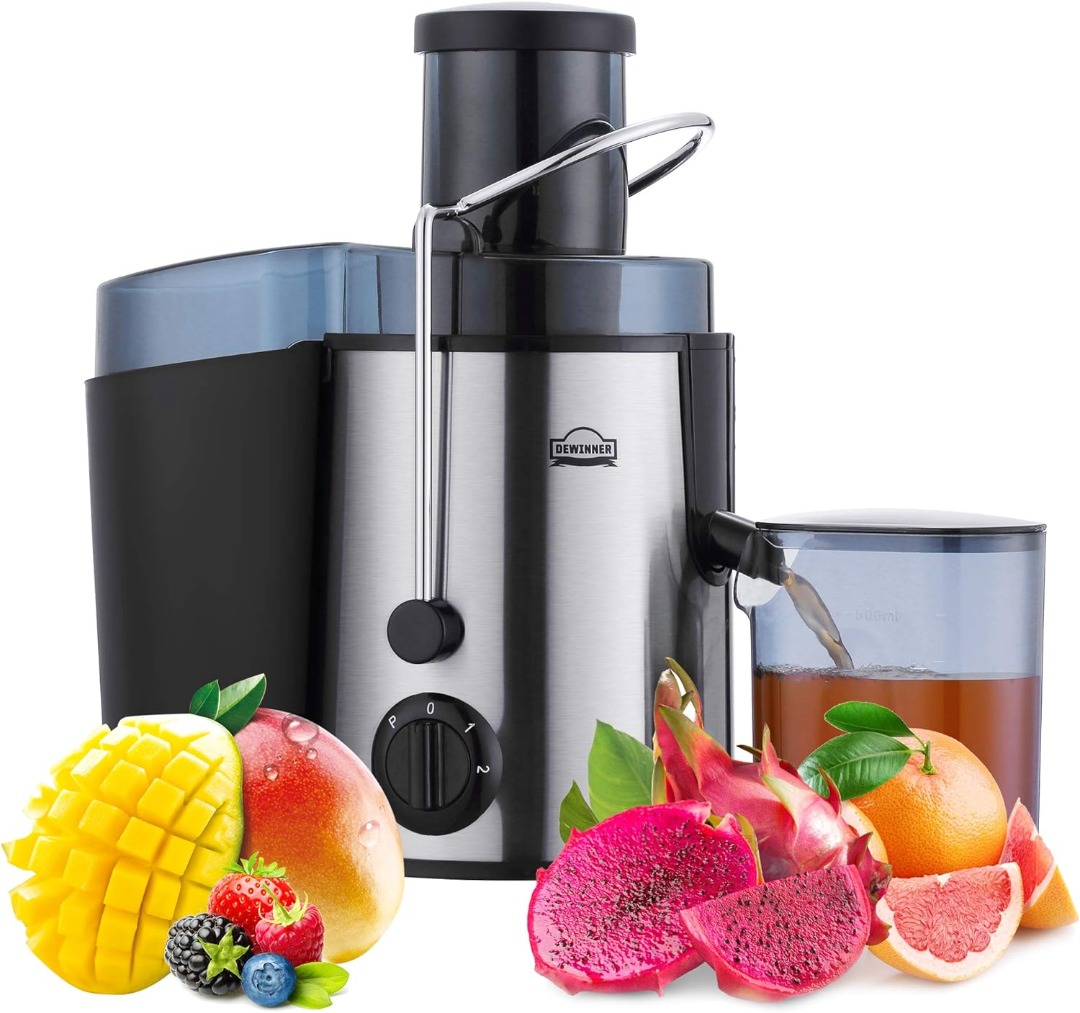 DEWINNER Slow Masticating Mini Juicer Extractor Easy to Clean, Cold Press  Juicer Machine with quiet motor for High Nutrient Fruit & Vegetable Juice