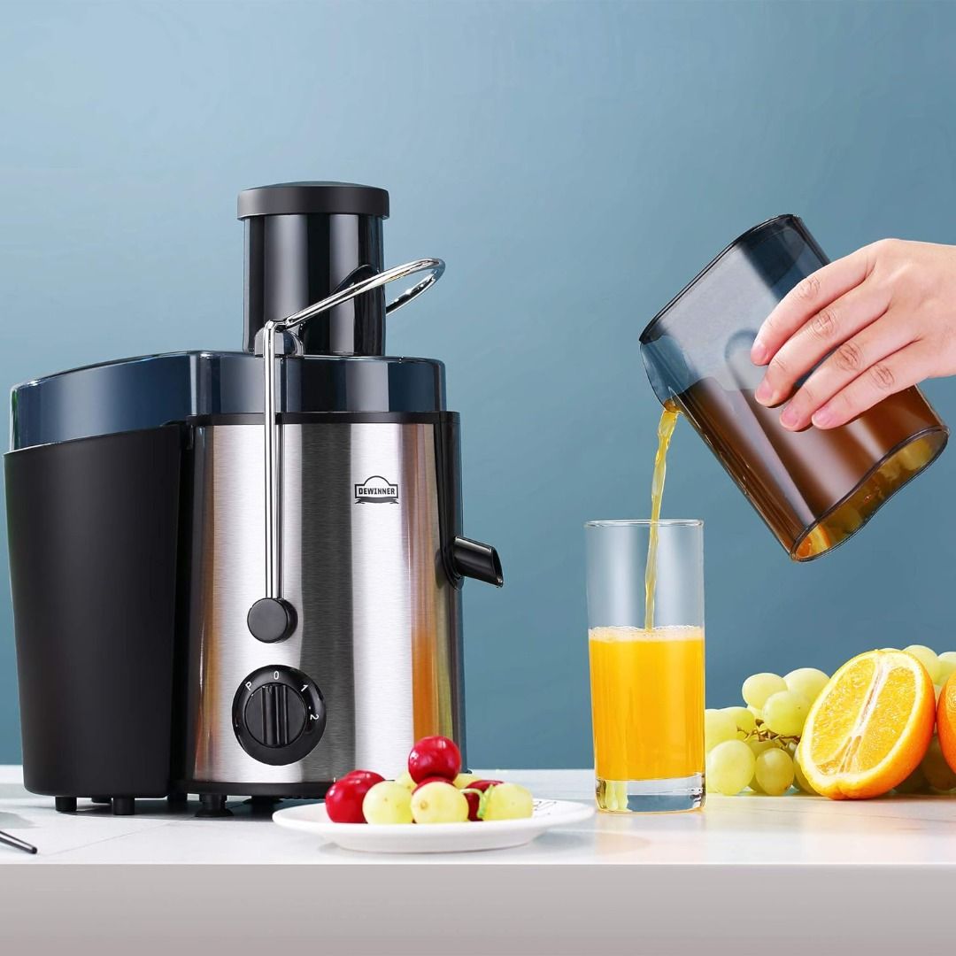 SEALED Juicer Machine,DEWINNER Stainless Steel Fruit and Vegetable