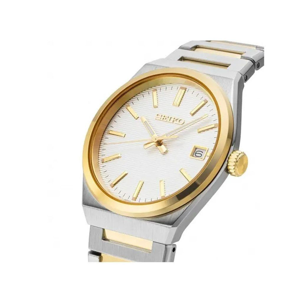 SEIKO Essentials Two Tone White Dial Men | SUR558P1 main image 1
