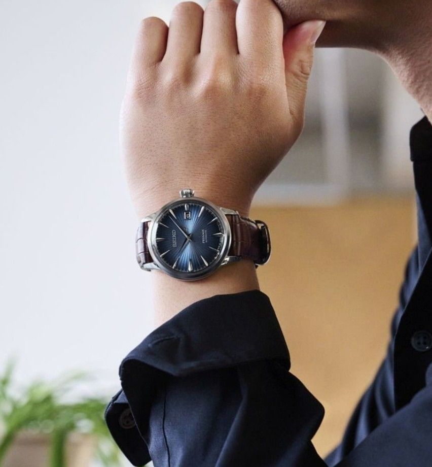 seiko-presage-srpk15j1-midnight-blue-moon-cocktail-time-brown-leather