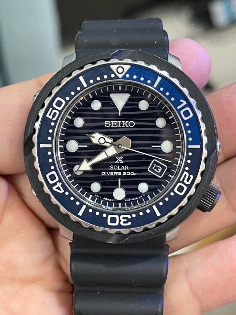 Seiko Tuna Solar SNE518 save the ocean