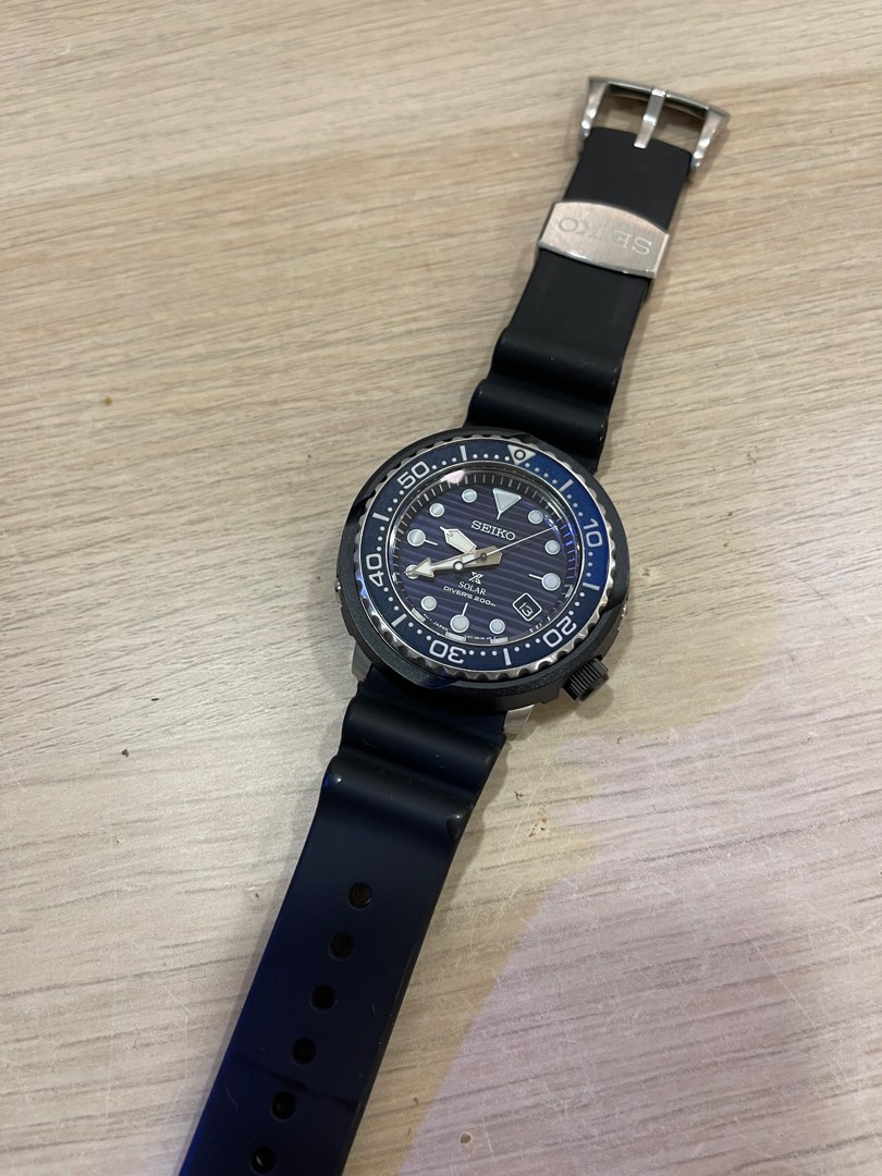 Seiko Tuna Solar SNE518 save the ocean Men s Fashion Watches