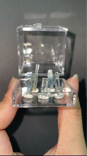 Set of 5 Aquamarine sticks crystal crystals specimens