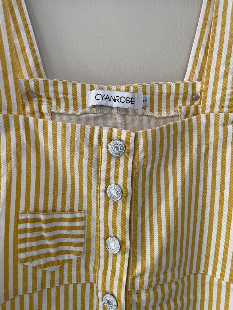 STRIPES ROMPER (Category: Rompers) located in Naga. Submitted by automaticstop (Listing ID 1254846343, Image 1). Description: Yellow stripes summer romper (S) So cute irl had to sell it na cos it just doesn’t spark joy anymore eme haha Fits xs-s Message for inquiries.