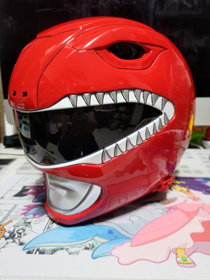 Aniki Power Rangers Super Sentai MMPR Power Rangers Red Aniki Helmet, Hobbies & Toys, Toys ...