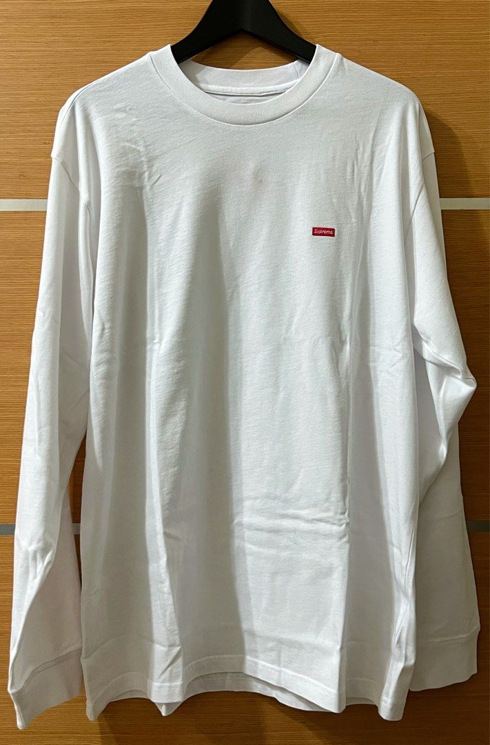 Supreme Small Box L/S Tee White M號 小Logo盒子踢 白長袖長T長踢