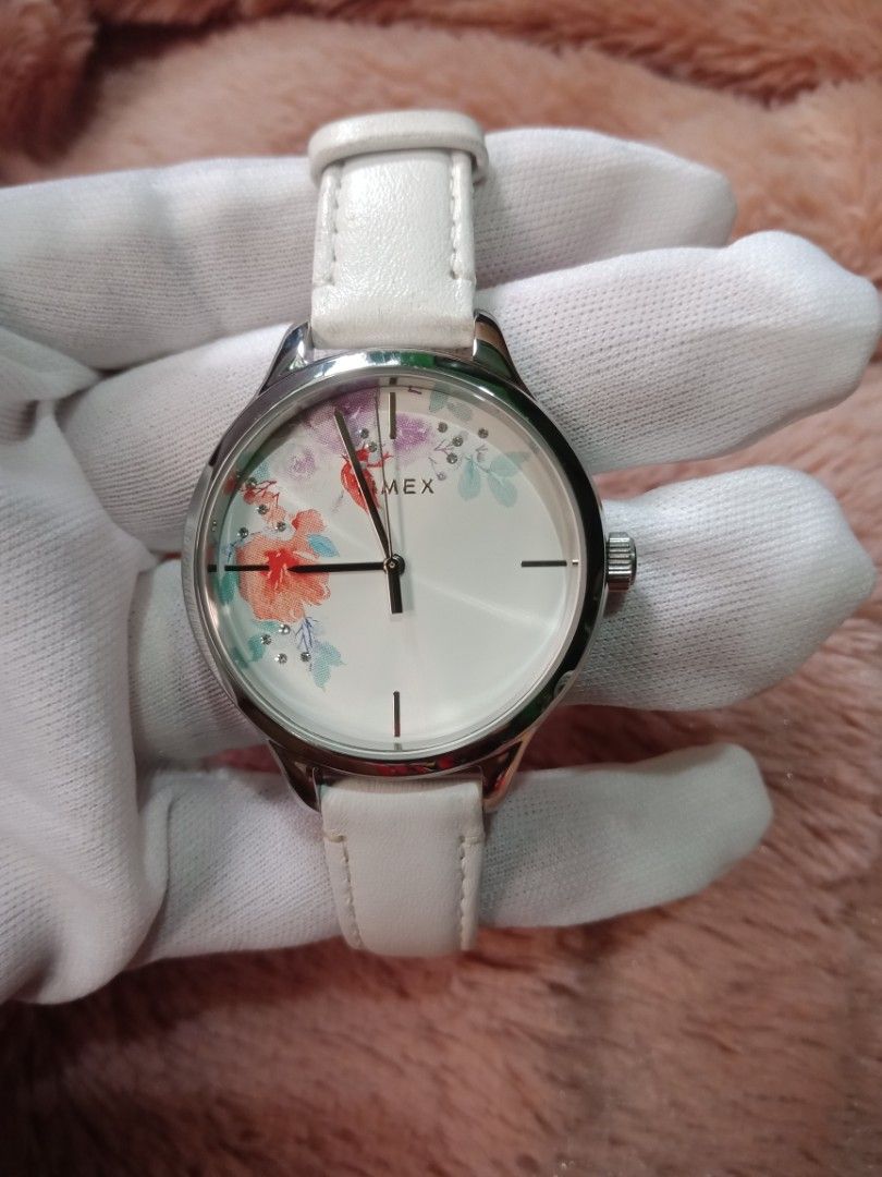 Timex Swarovski crystal dial ladies watch, Women's Fashion, Watches ...