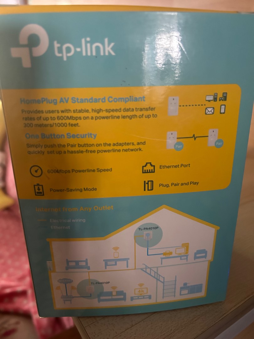 TPLink Passthrough Powerline Starter Kit for BTO houses, Computers