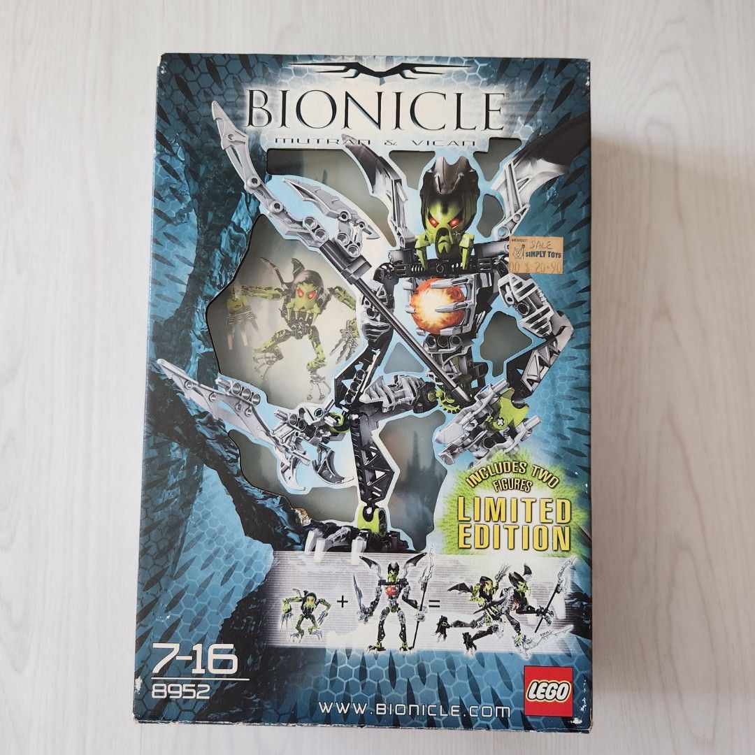 USED 8952 Limited Edition Lego Bionicle Mutran and Vican Hobbies