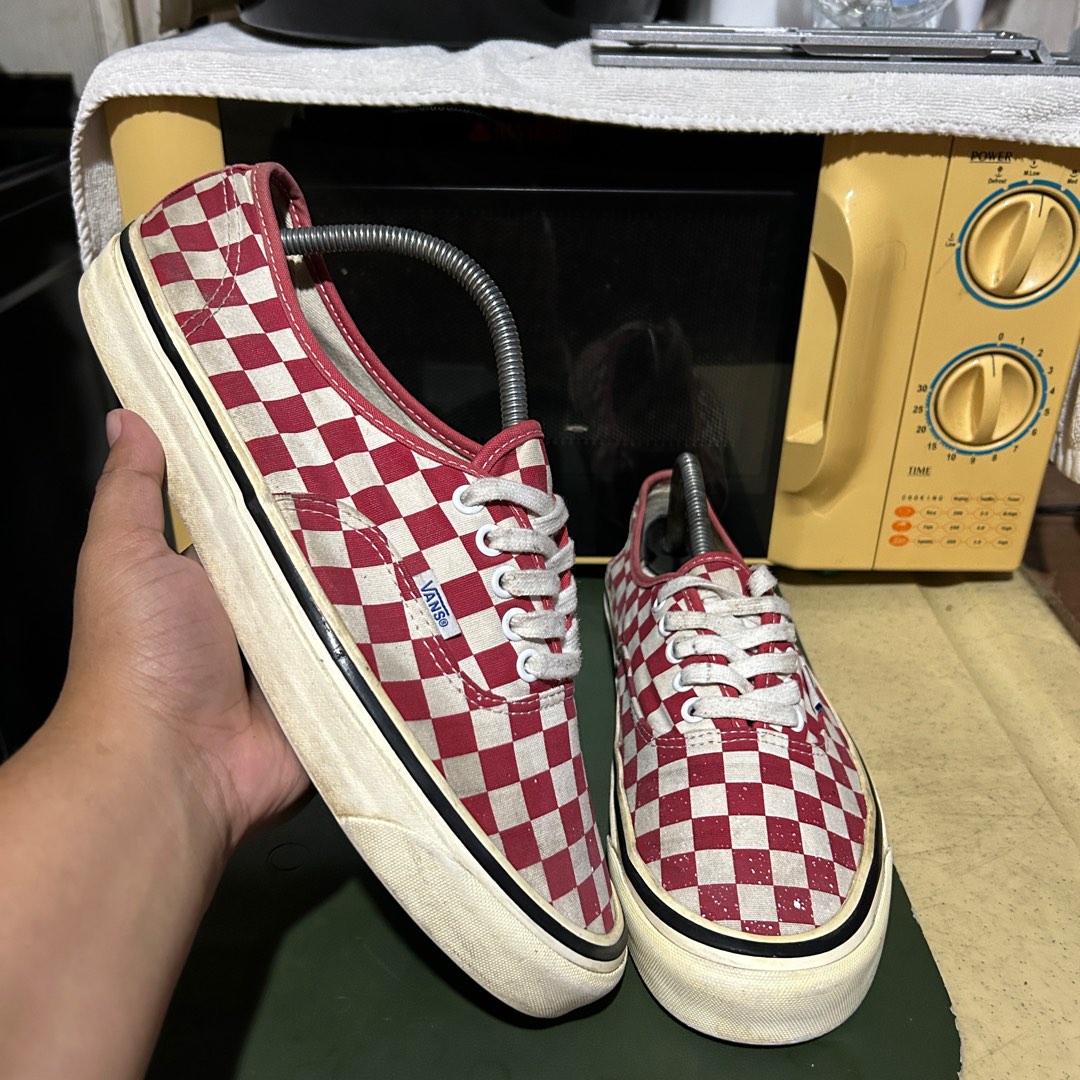 VANS AUTHENTIC 44 DX ANAHEIM RED CHECKERBOARD
