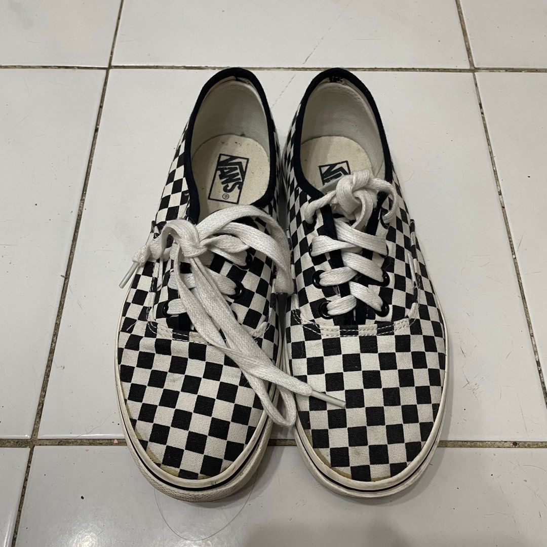 Vans checkerboard lace up online
