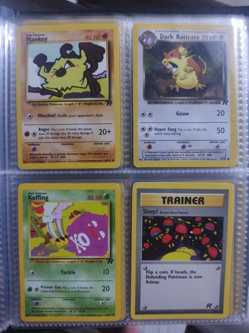 Vintage Pokemon Team Rocket cards Bundle, Hobbies & Toys, Memorabilia