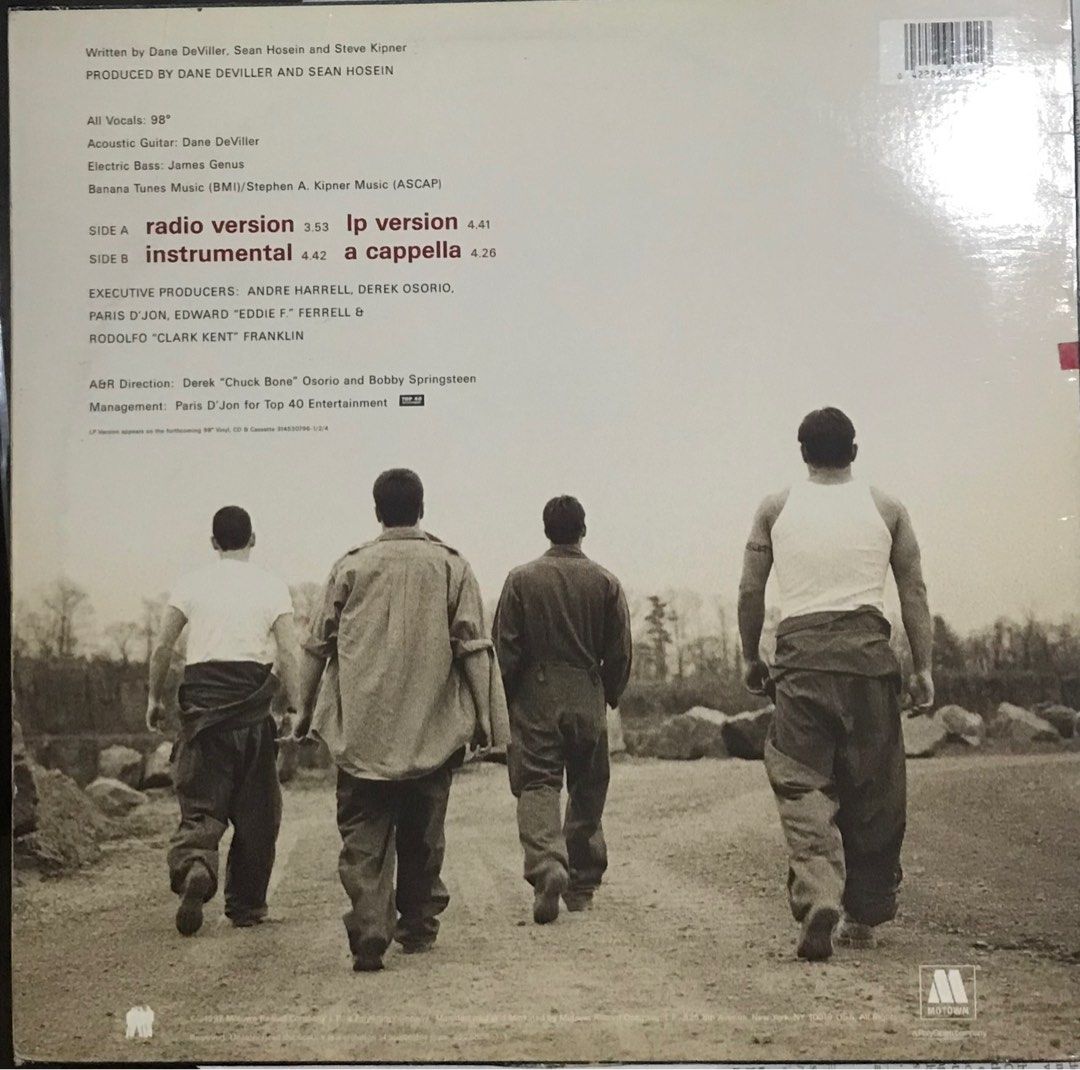 Vinyl Record- 98 Degrees on 12” Single