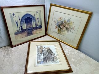 Wall decor wall frame 10"x11" to 11"x13" in solid wood frame  from the UK 495 each *Y180
