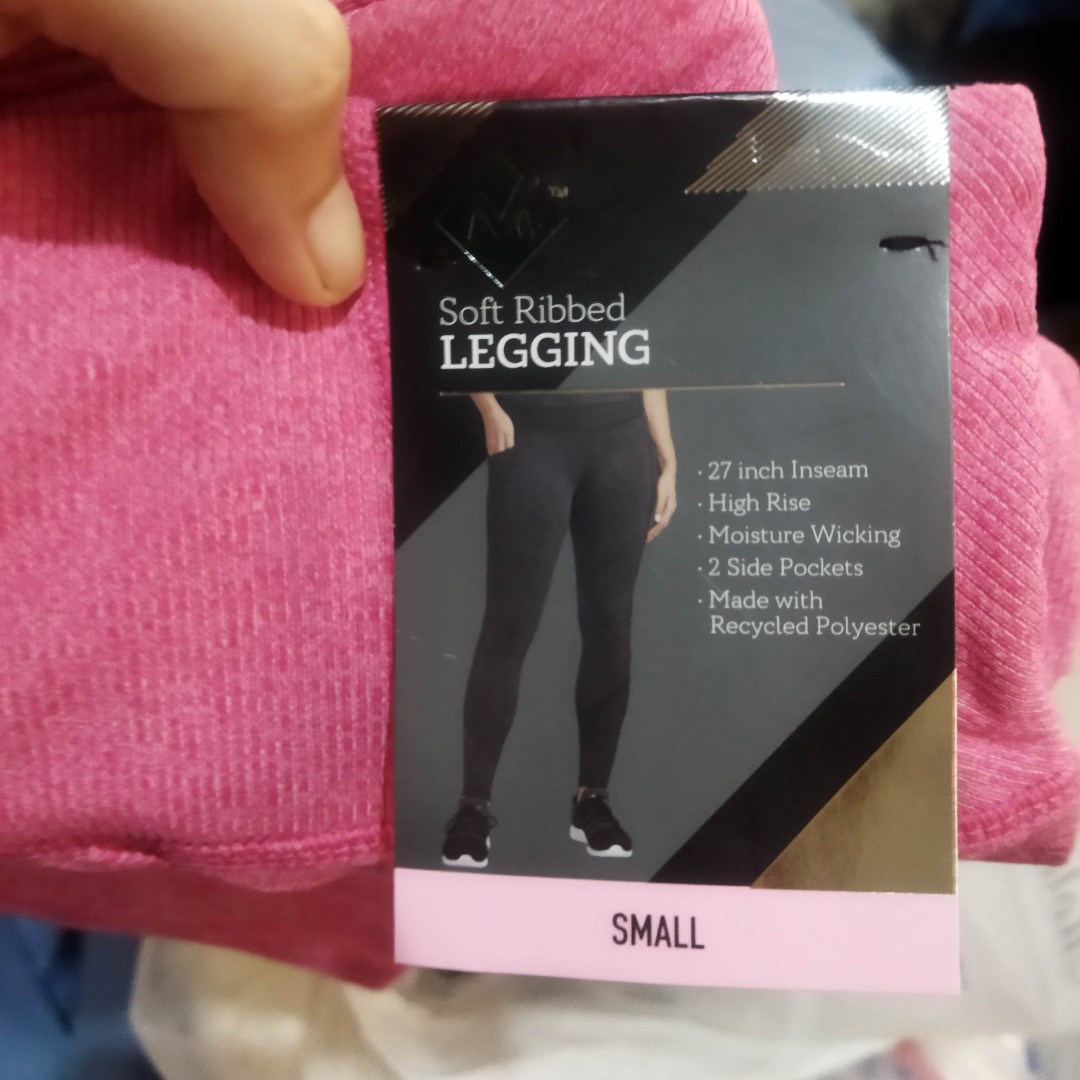 Walmart Member's Mark Ladies Soft Ribbed Legging, Small, Women's