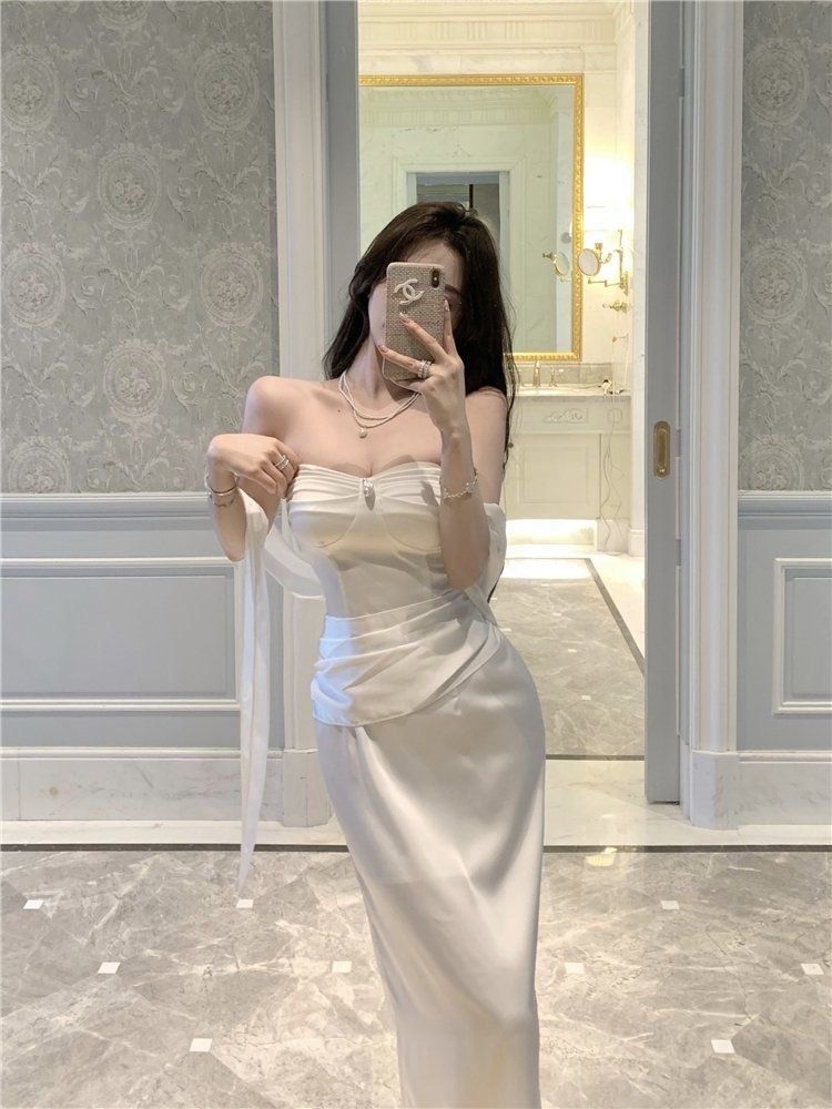 White dress top for birthday dinner