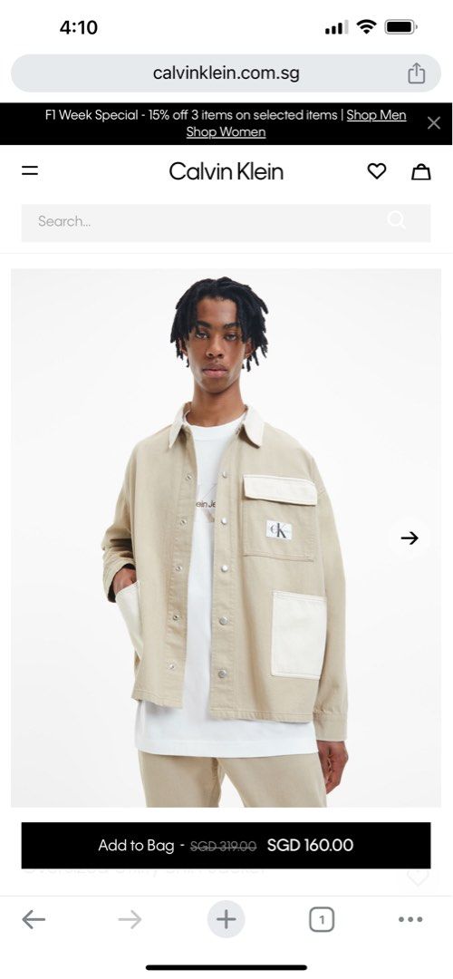 Calvin klein 15 sales off