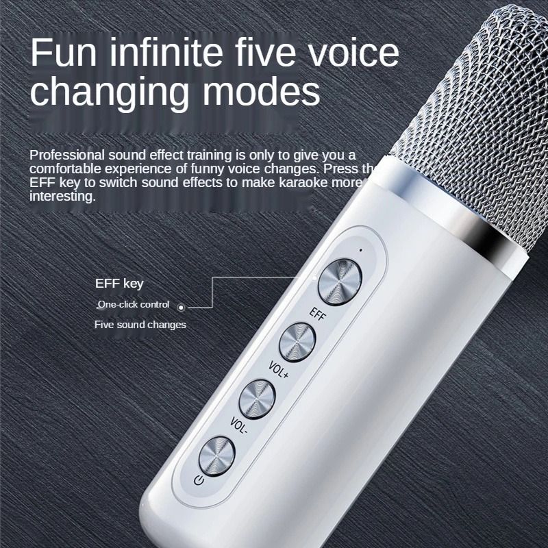 YS 97 Bluetooth Speaker With Wireless Bluetooth Karaoke Microphone