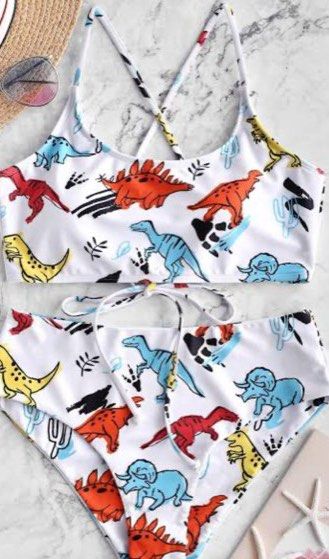 Zaful dinosaur bathing suit hot sale