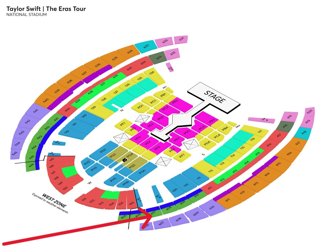 04 March 2024 Taylor Swift The Eras Tour Tickets (Cat 4), Tickets