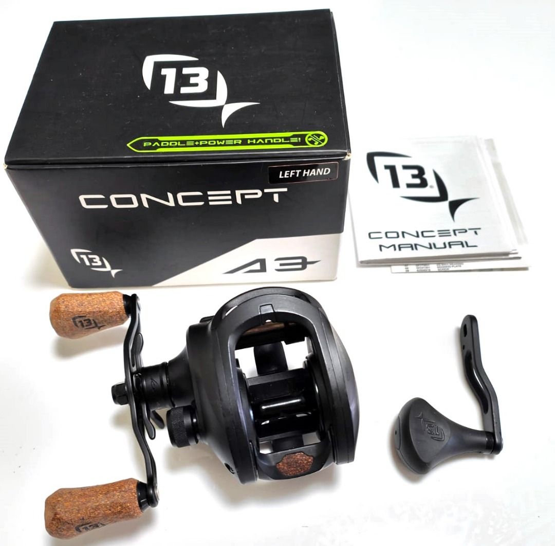 13 Fishing CONCEPT A3 GEN II - BC Left Hand - BB/Toman, Sports Equipment,  Fishing on Carousell
