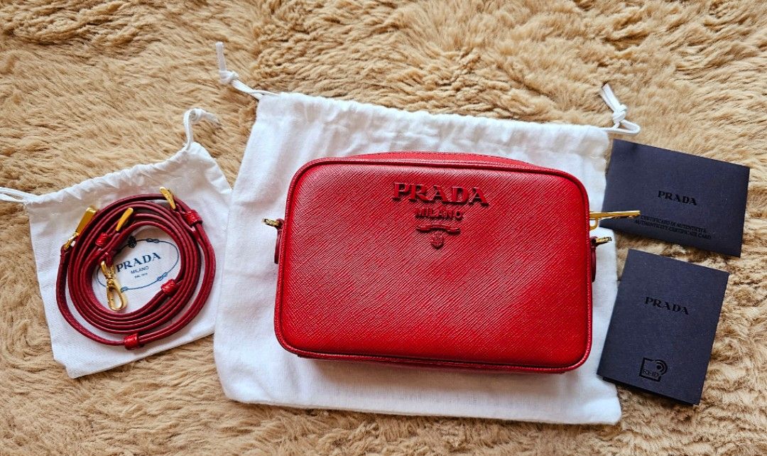 1BH036 PRADA crossbody shoulder hand bag Color Saffiano leather 斜