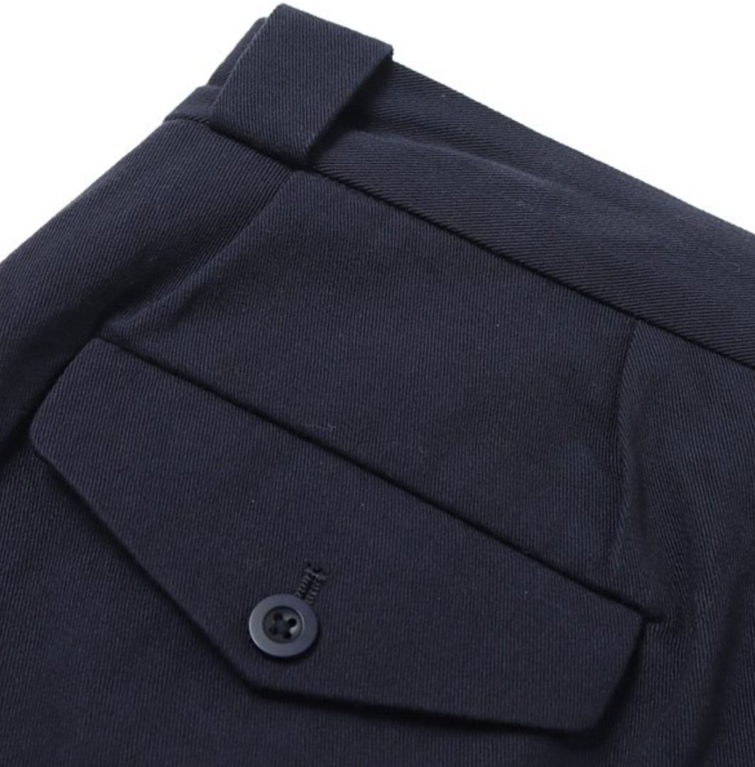22SS KAPTAIN SUNSHINE 2Pleats Tapered Trousers NAVY size32, 他的