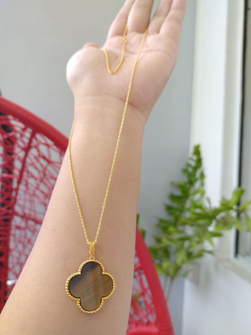 25mm Pendant Hollow in 24 inch chain 18K Gold Pawnable Women s Fashion Jewelry Organizers Necklaces on Carousell