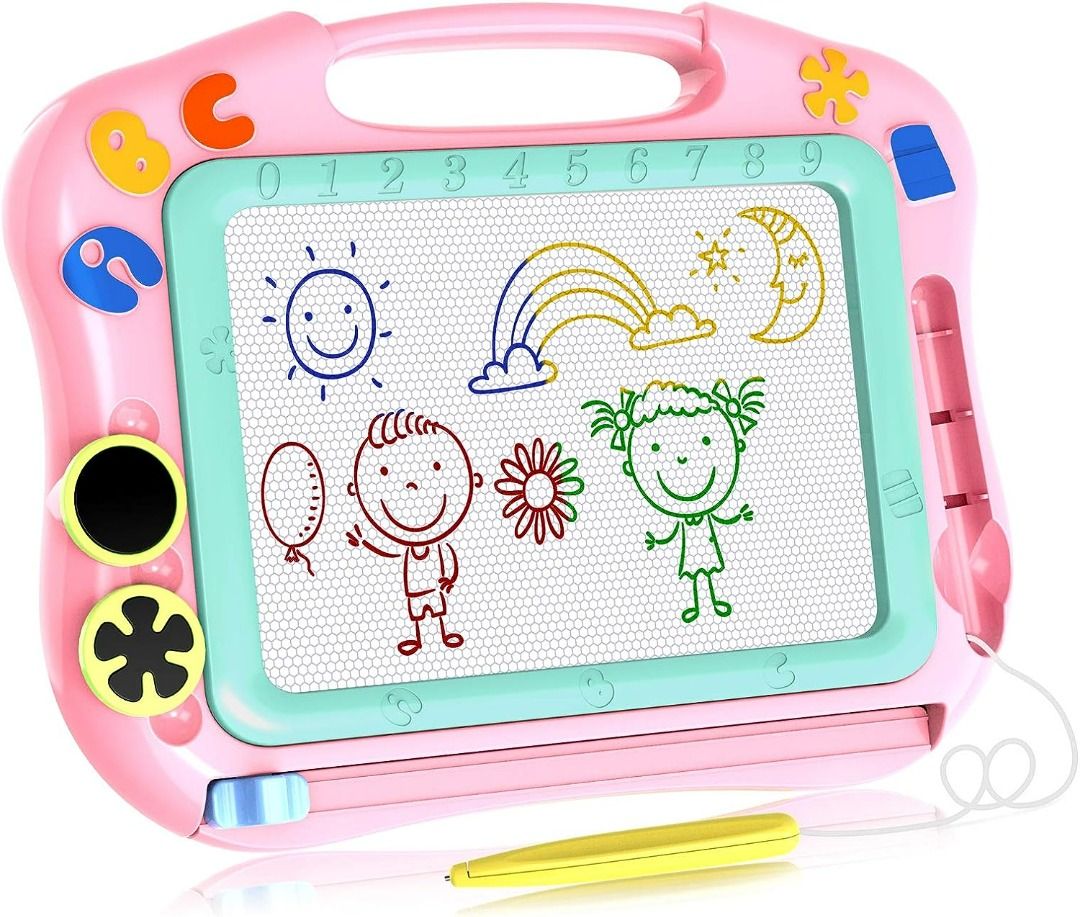 4031 Colorful Magnetic Drawing Board For Girls Toys. Portable
